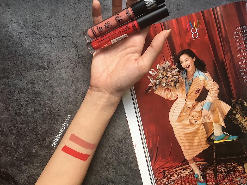 Son Deborah Velvet: Là "lính mới" vẫn "chất chơi" 8 thoi son deborah milano fluid velvet mat lipstick dong son moi t c7ecde