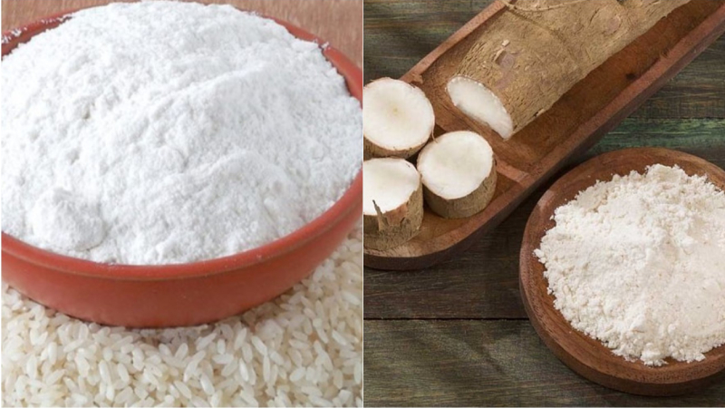 Bột gạo tẻ và bột năng sẽ là hai nguyên liệu chính của phần bánh đúc