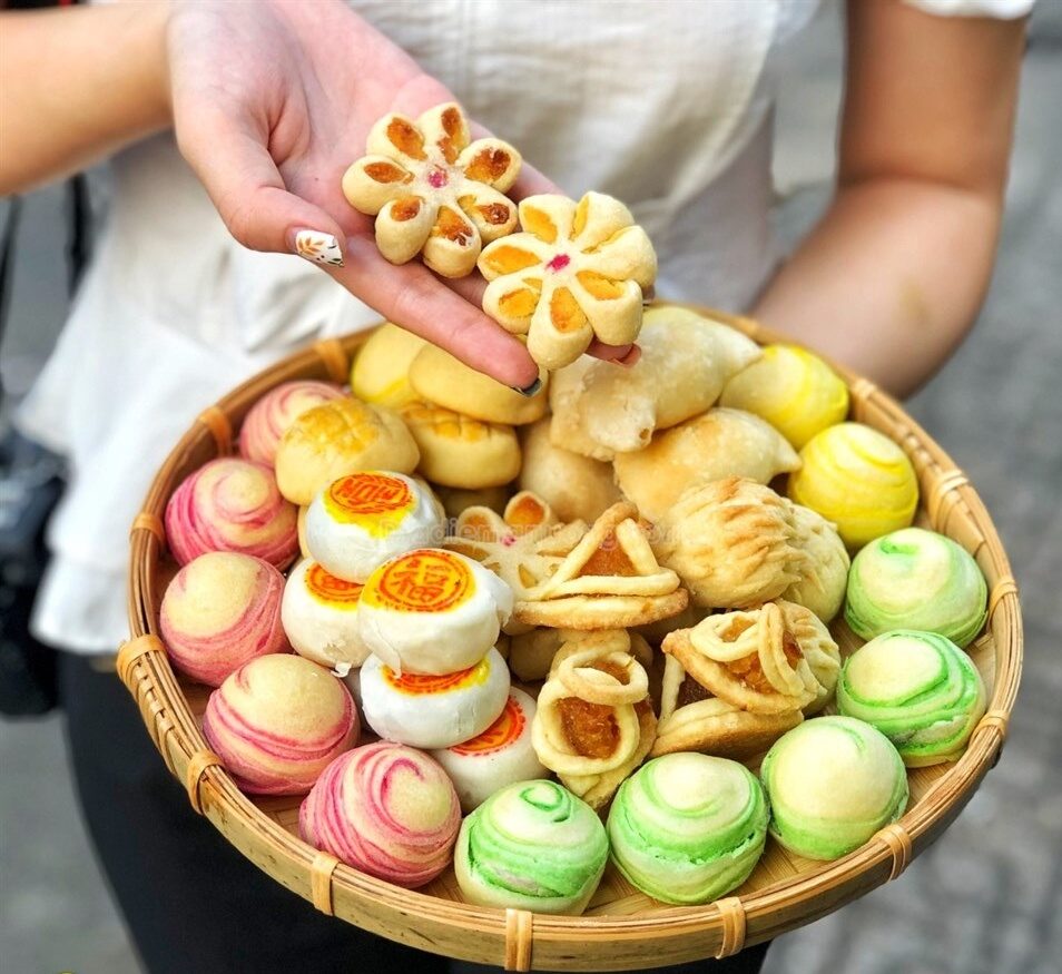 Bánh khéo Phú Quốc với nhiều màu sắc và loại nhân đa dạng (Ảnh: Sưu tầm)