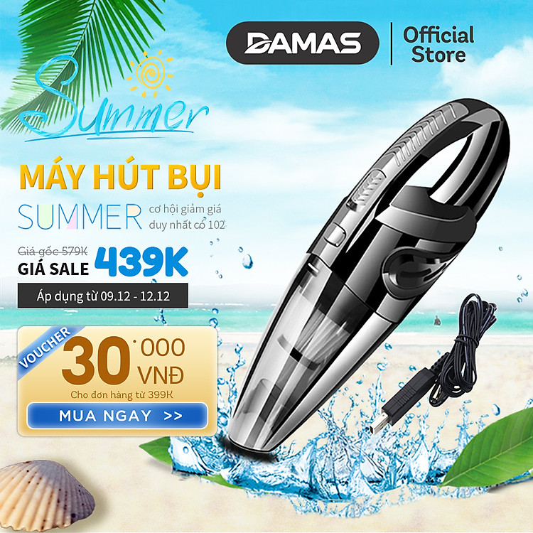 Máy Hút Bụi Cầm Tay Không Dây Damas XC628 - Chính Hãng